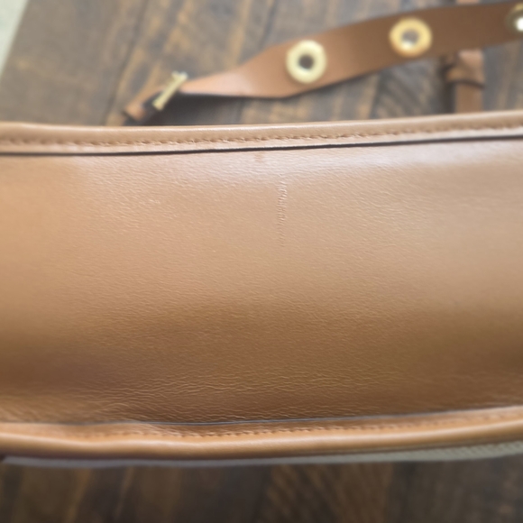 Michael Kors Brown and Cream Shoulder Bag - Picture 3 of 7